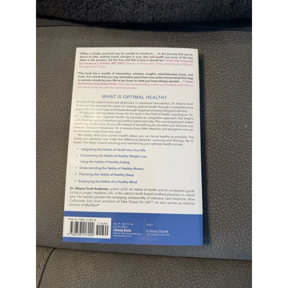 Discover Your Optimal Health: Guide to Taking Control By Dr Wayne Scott Anderson